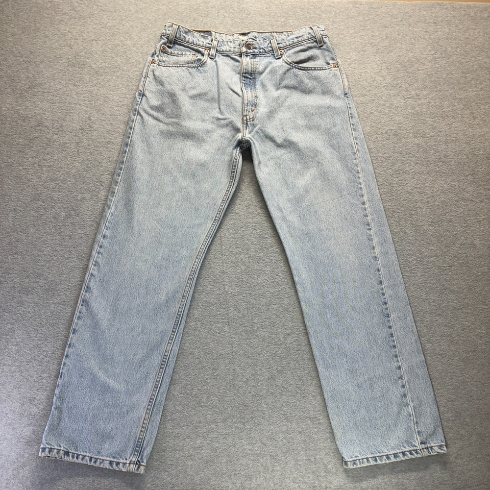 Vintage Levis 505 Jeans Mens 36X30 Regular Straight Light Wash 1998 Denim